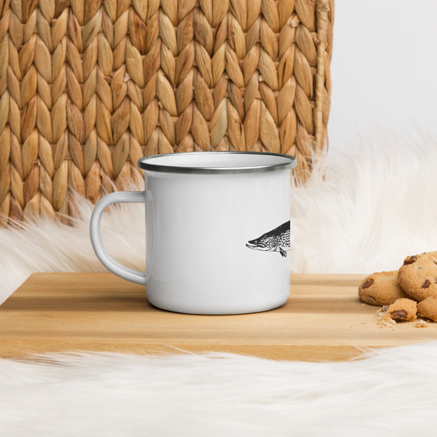 Pike Enamel Mug