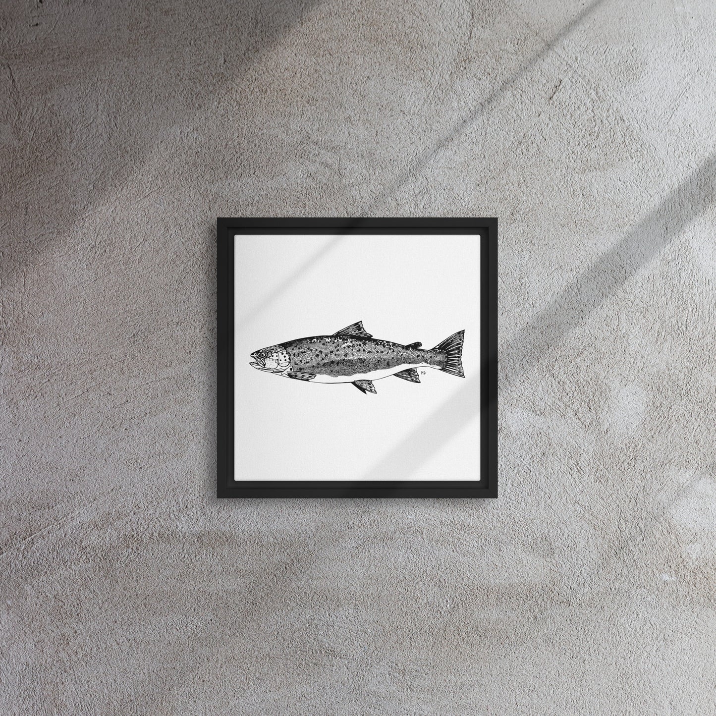 Baltic Silver Framed canvas