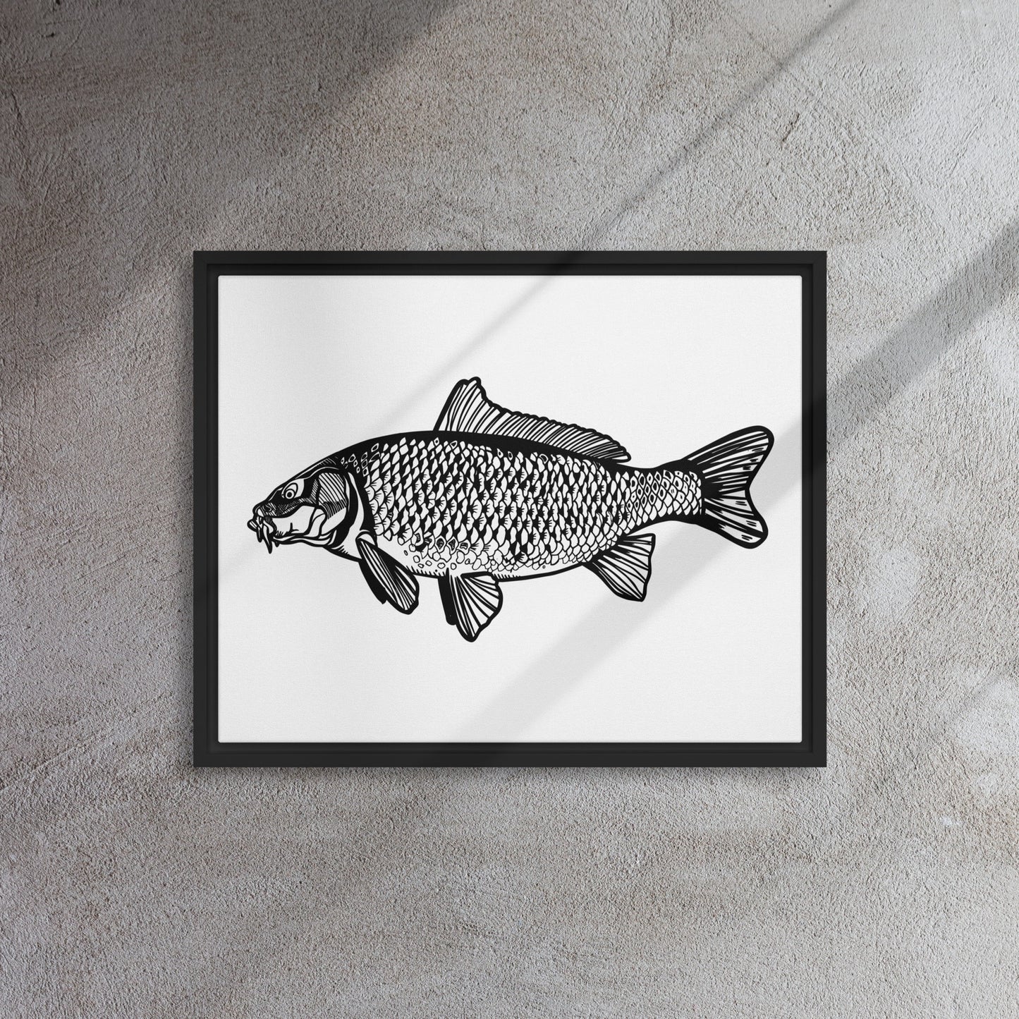 Common Carp Framed canvas