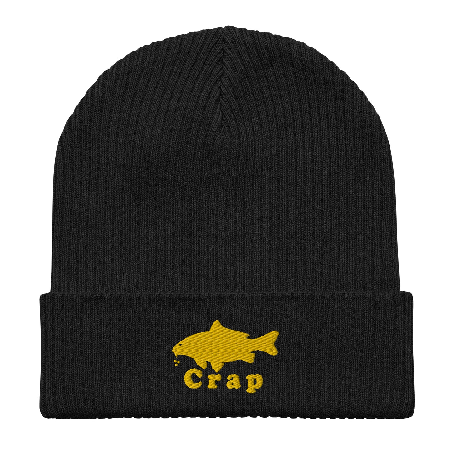 Carp /Crap Organic ribbed beanie