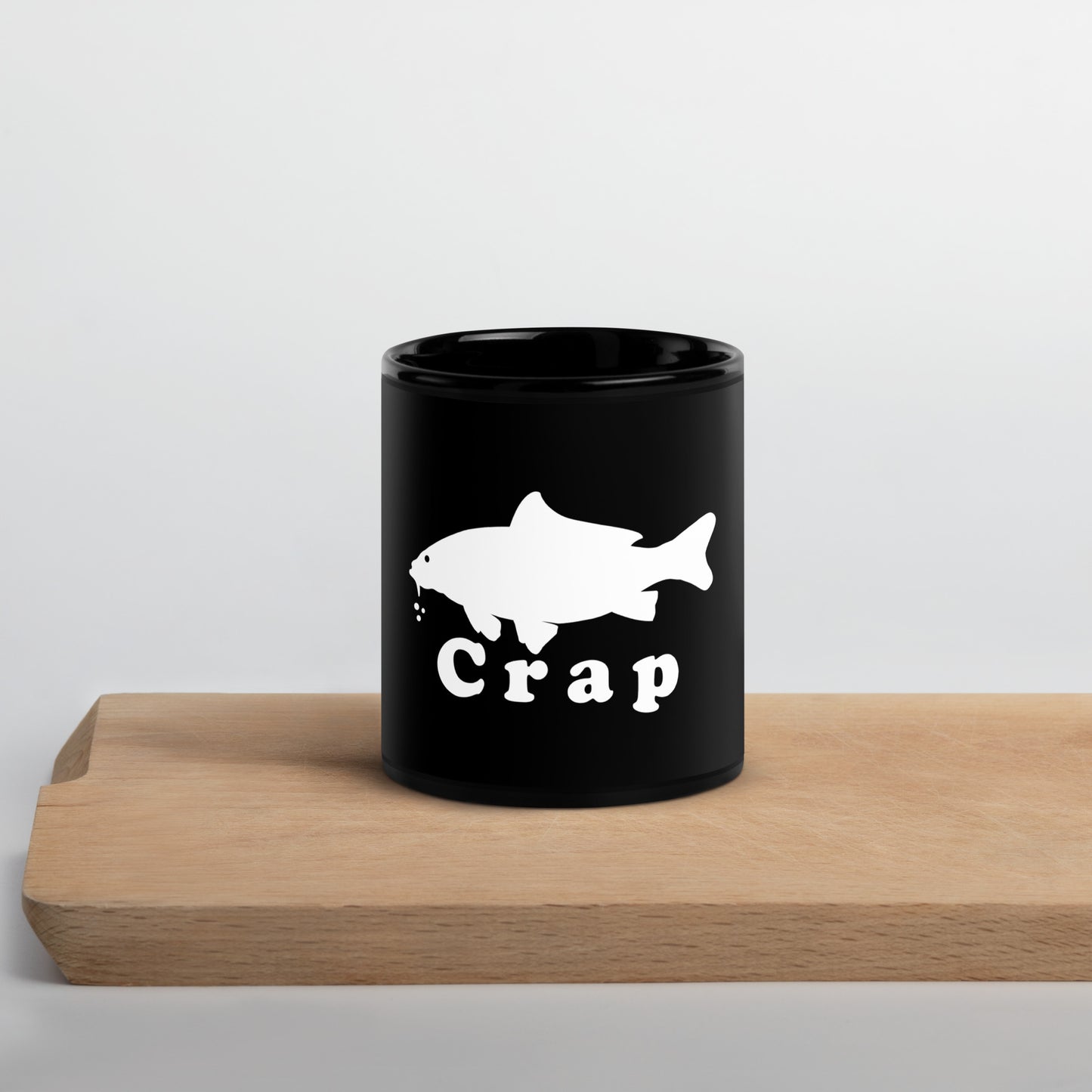 Carp / Crap Black Glossy Mug