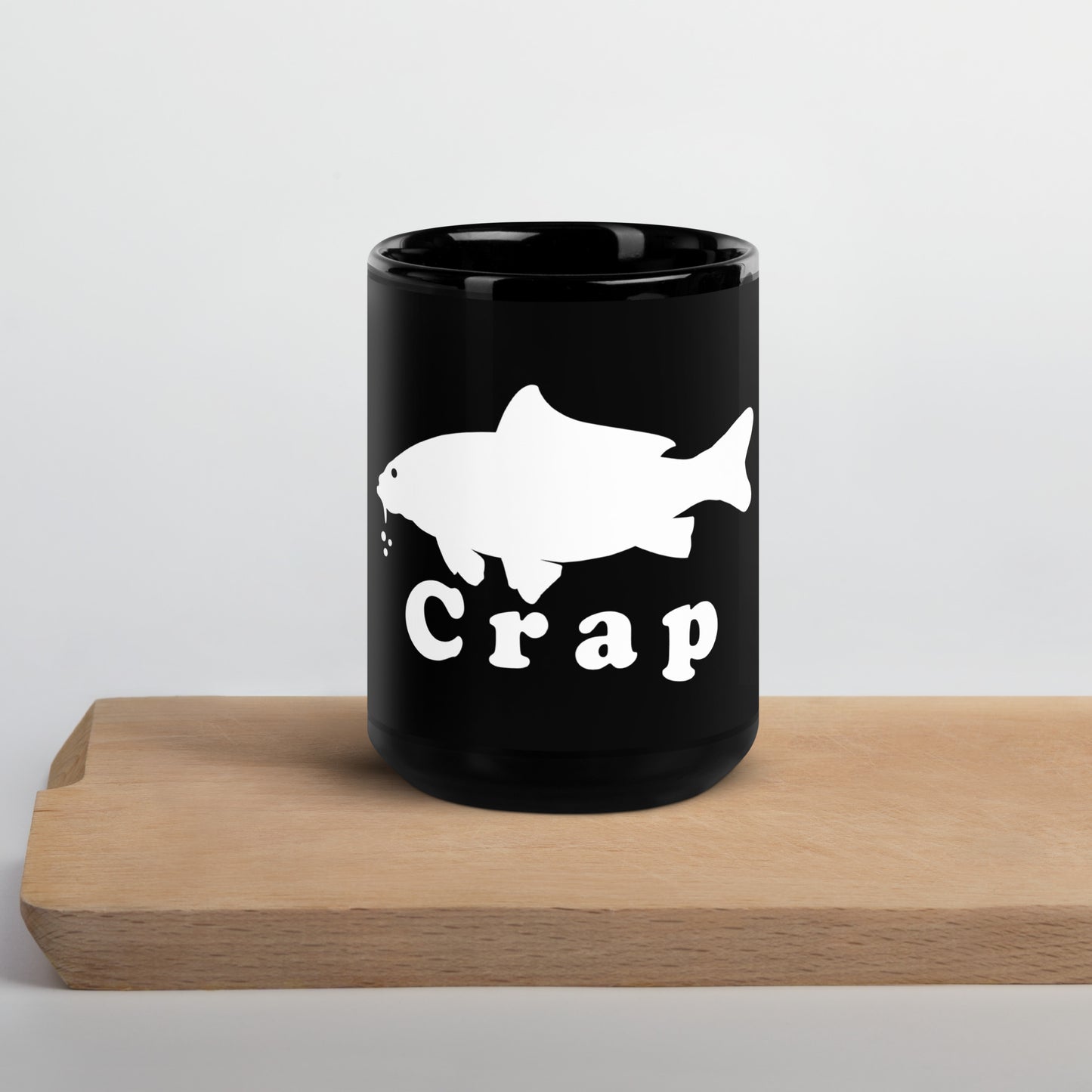 Carp / Crap Black Glossy Mug