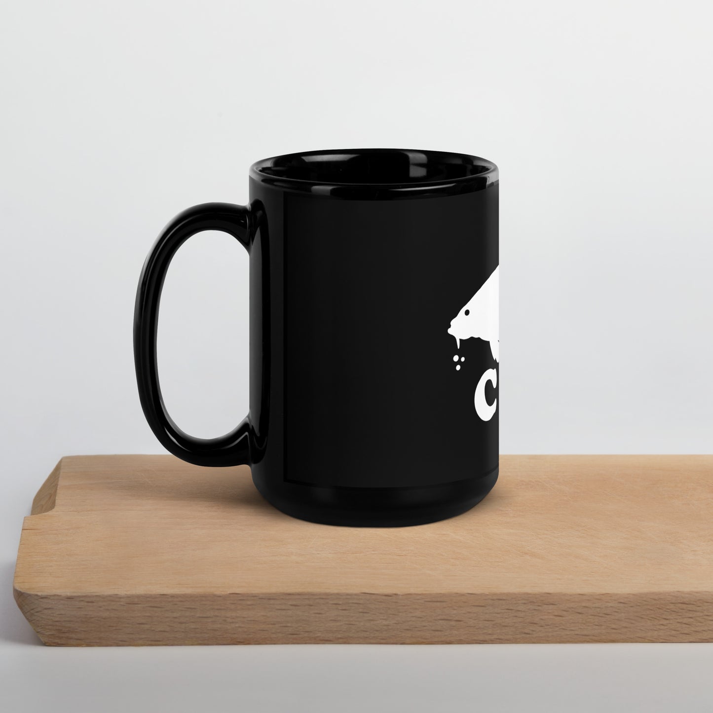 Carp / Crap Black Glossy Mug