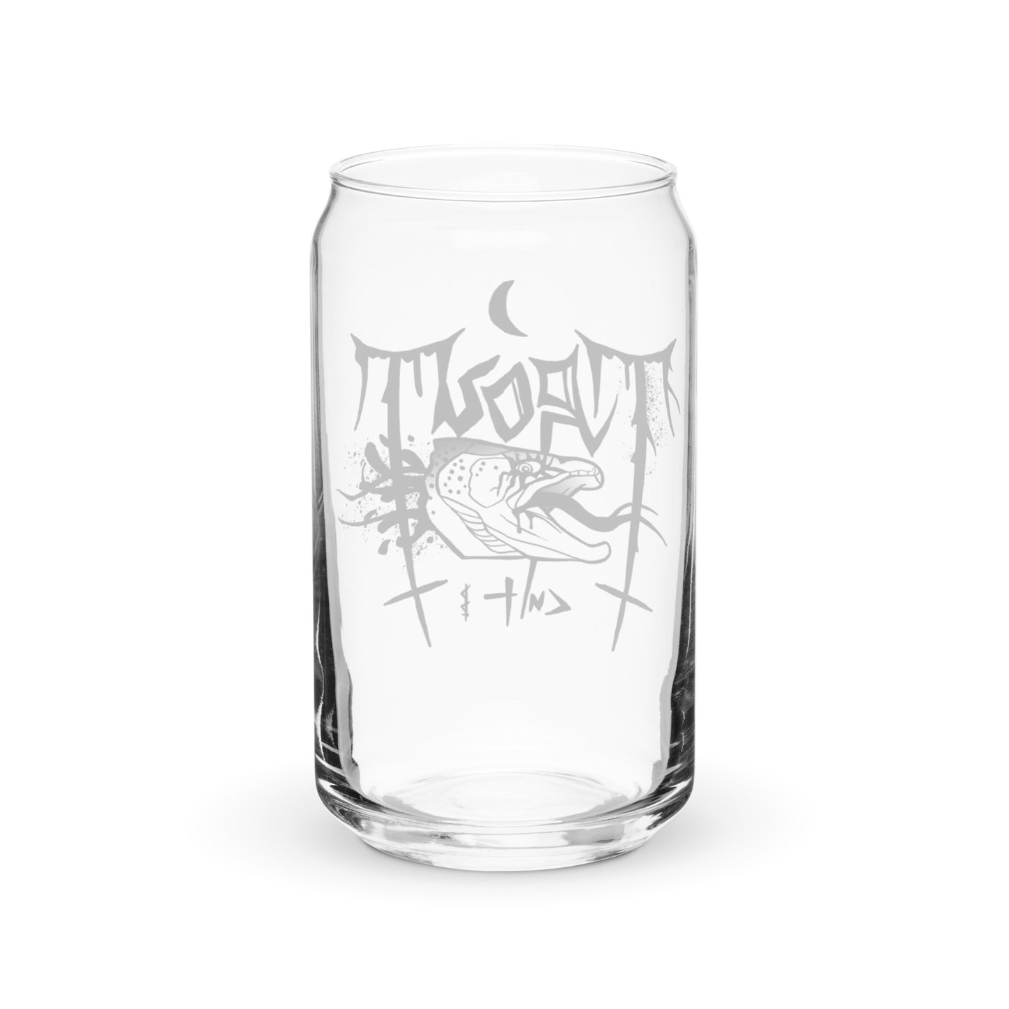 Trout Cult Can-shaped glass