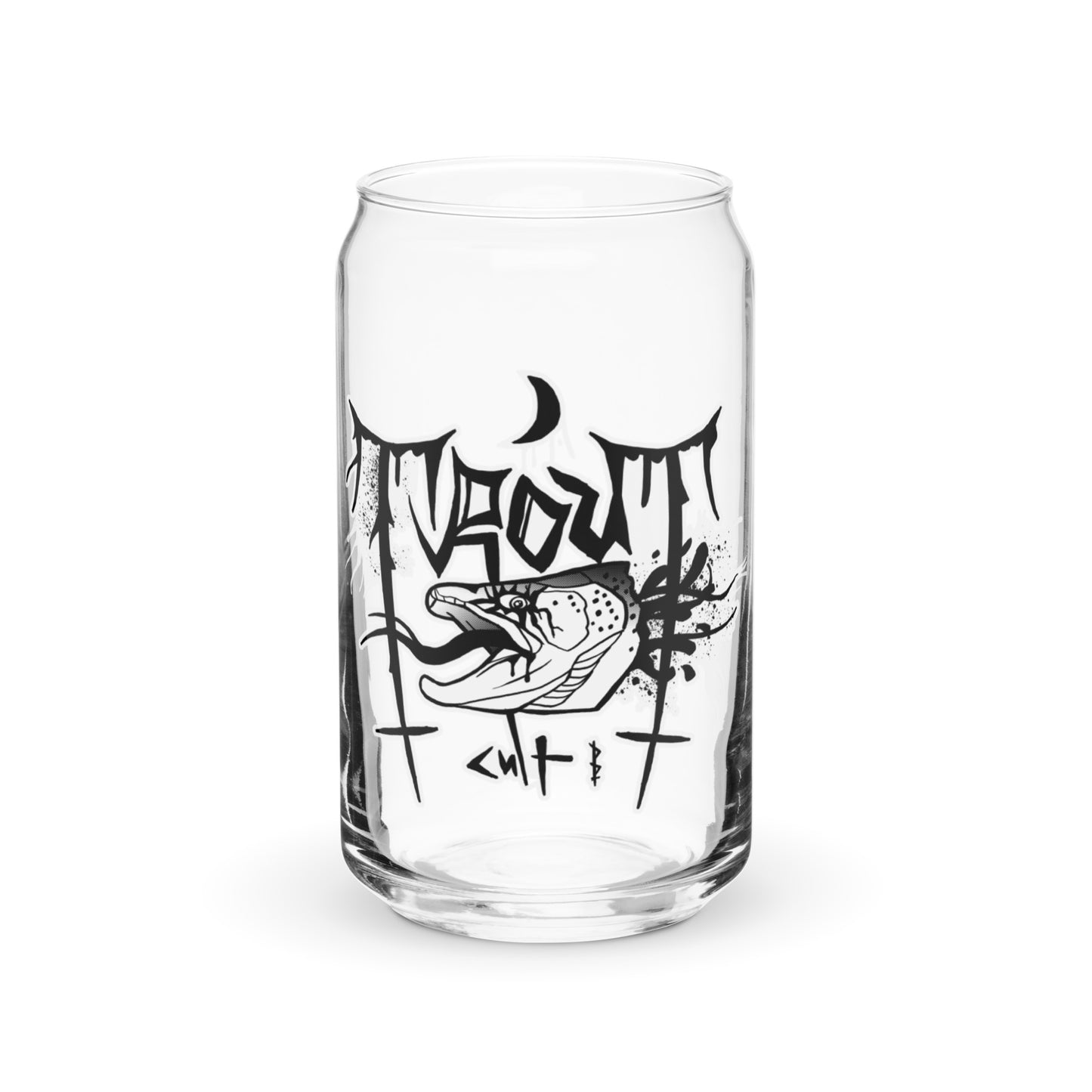 Trout Cult Can-shaped glass