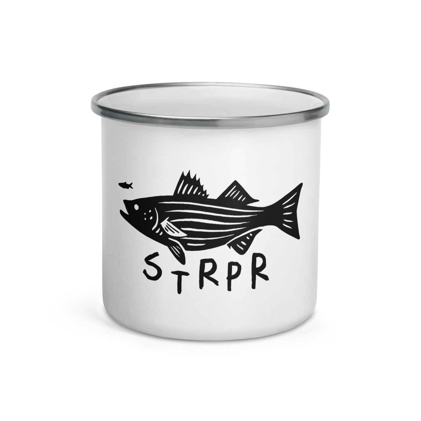 STRPD Striped Bass Enamel Mug