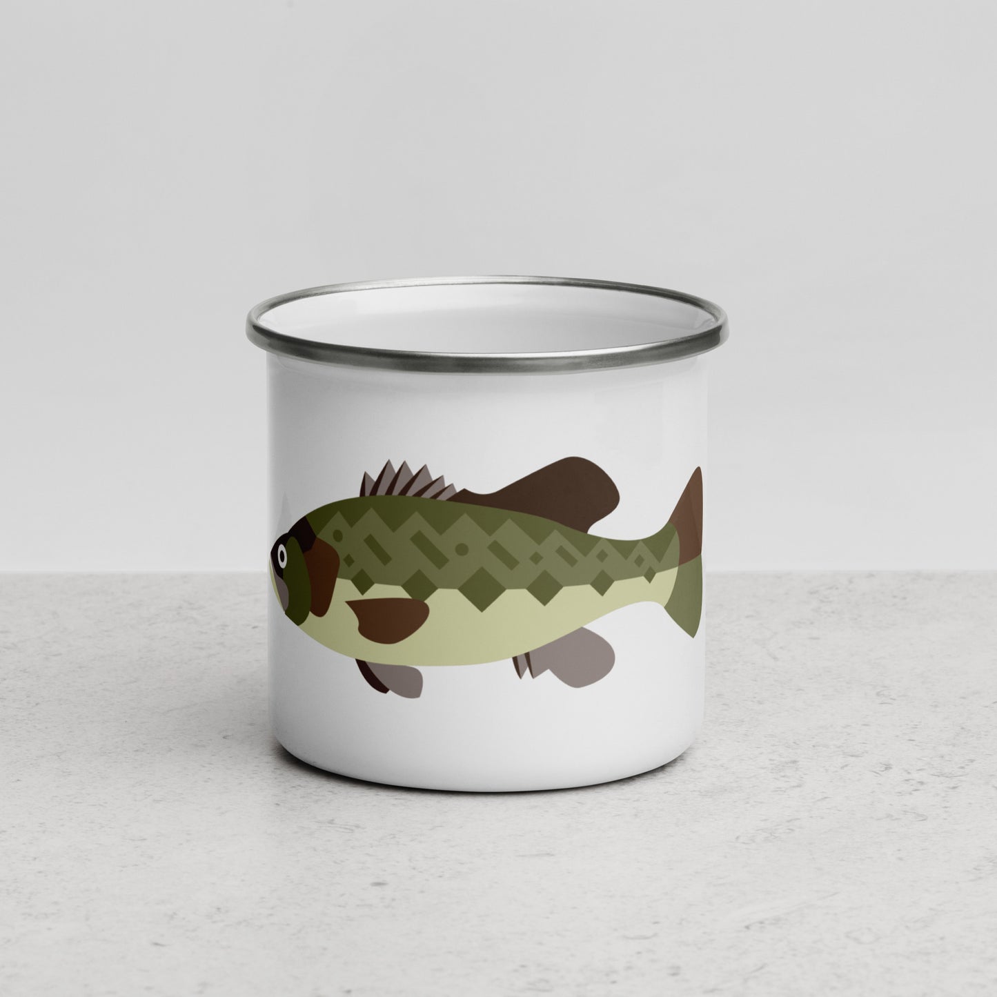 Largemouth Bass Enamel Mug