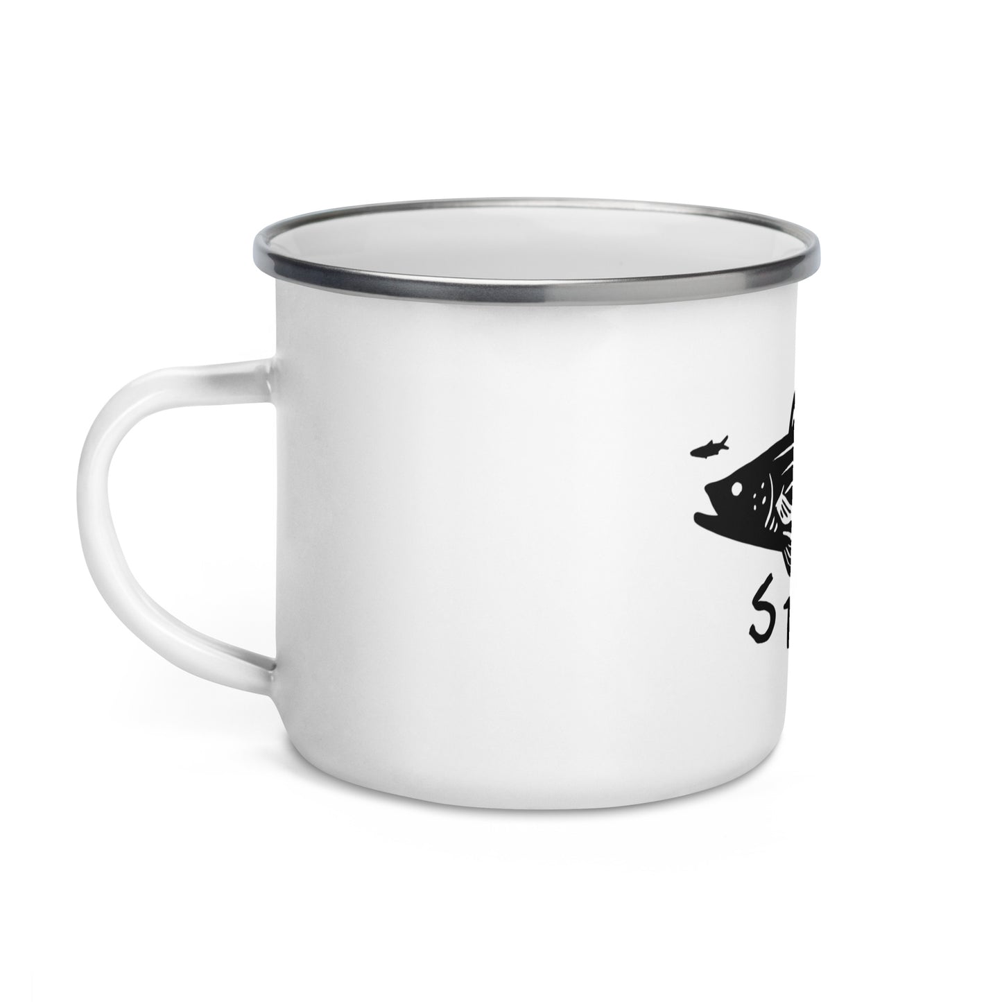 STRPD Striped Bass Enamel Mug