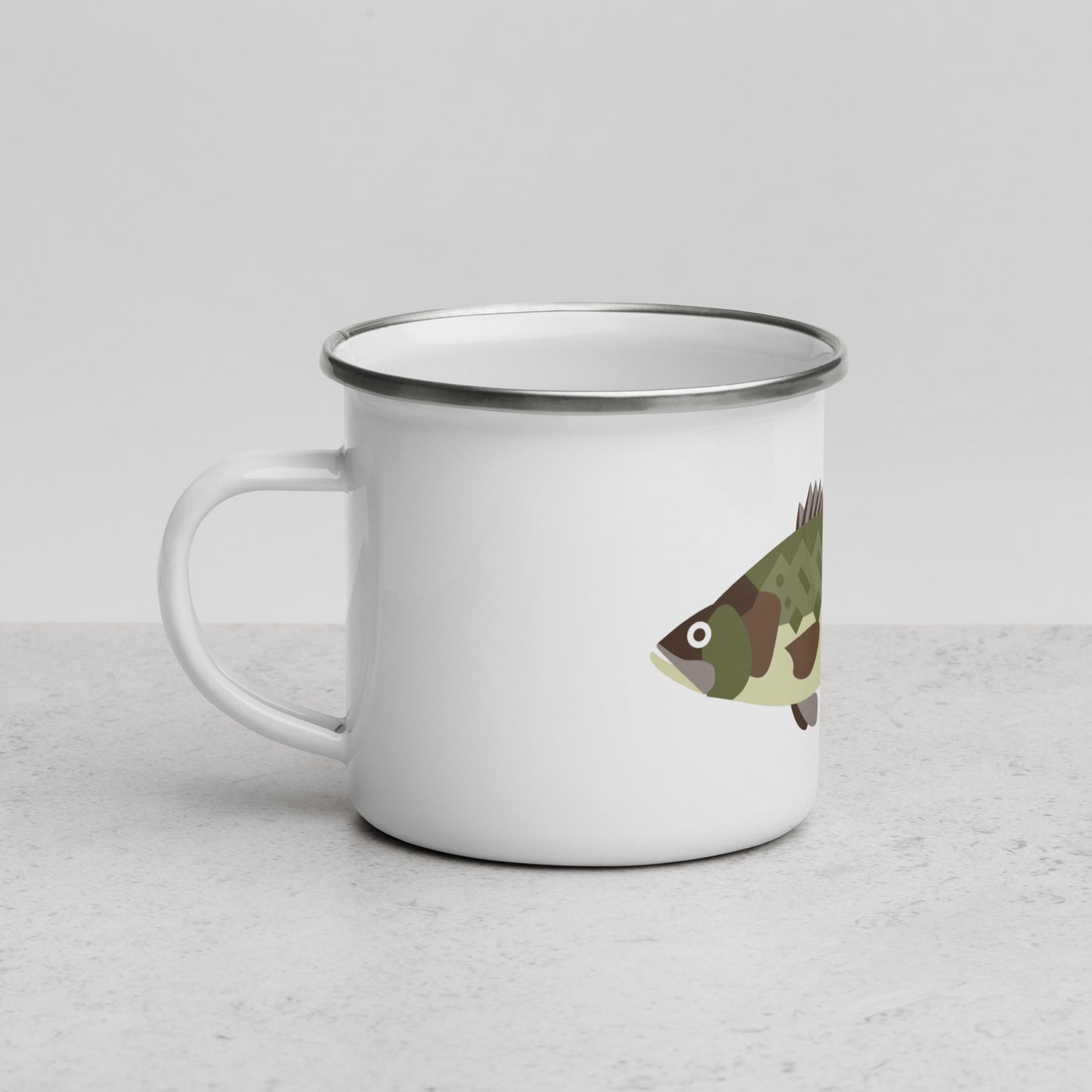 Largemouth Bass Enamel Mug