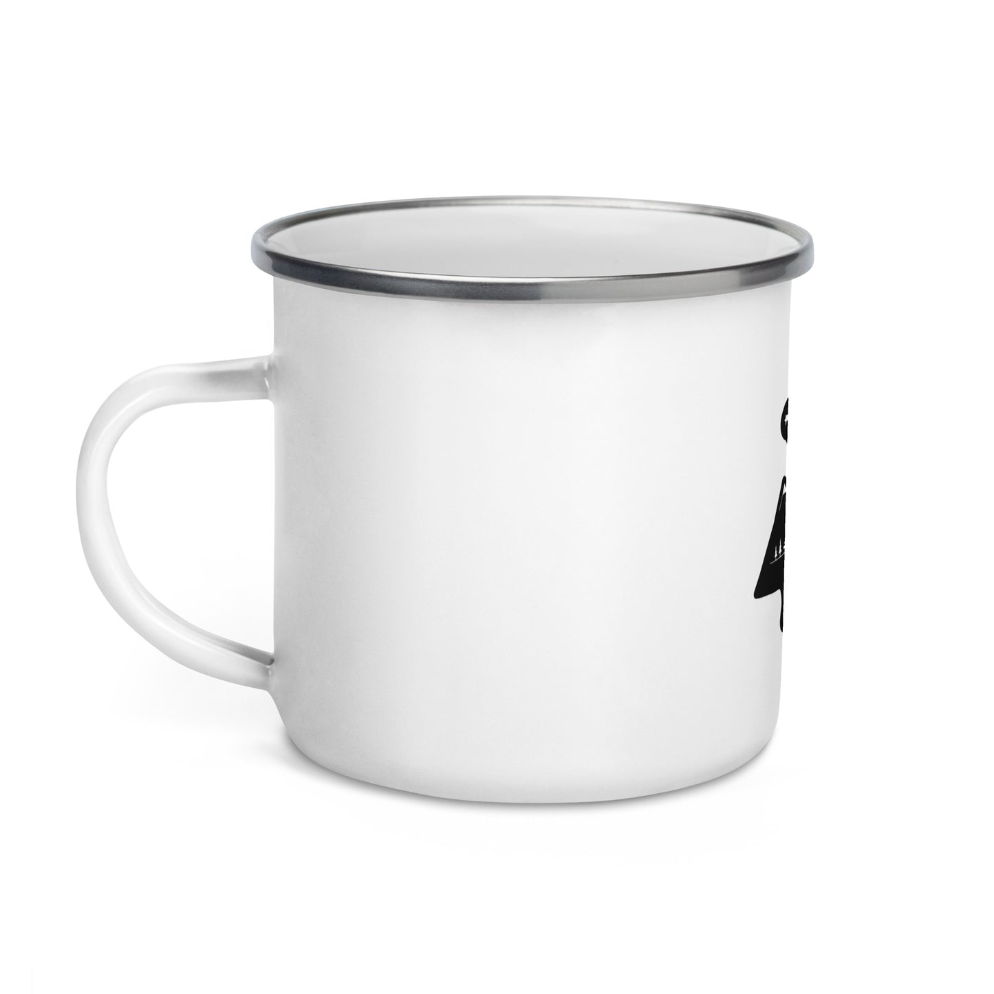 THE TROUT IS OUT THERE Enamel Mug