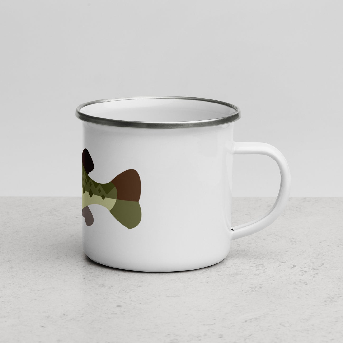 Largemouth Bass Enamel Mug