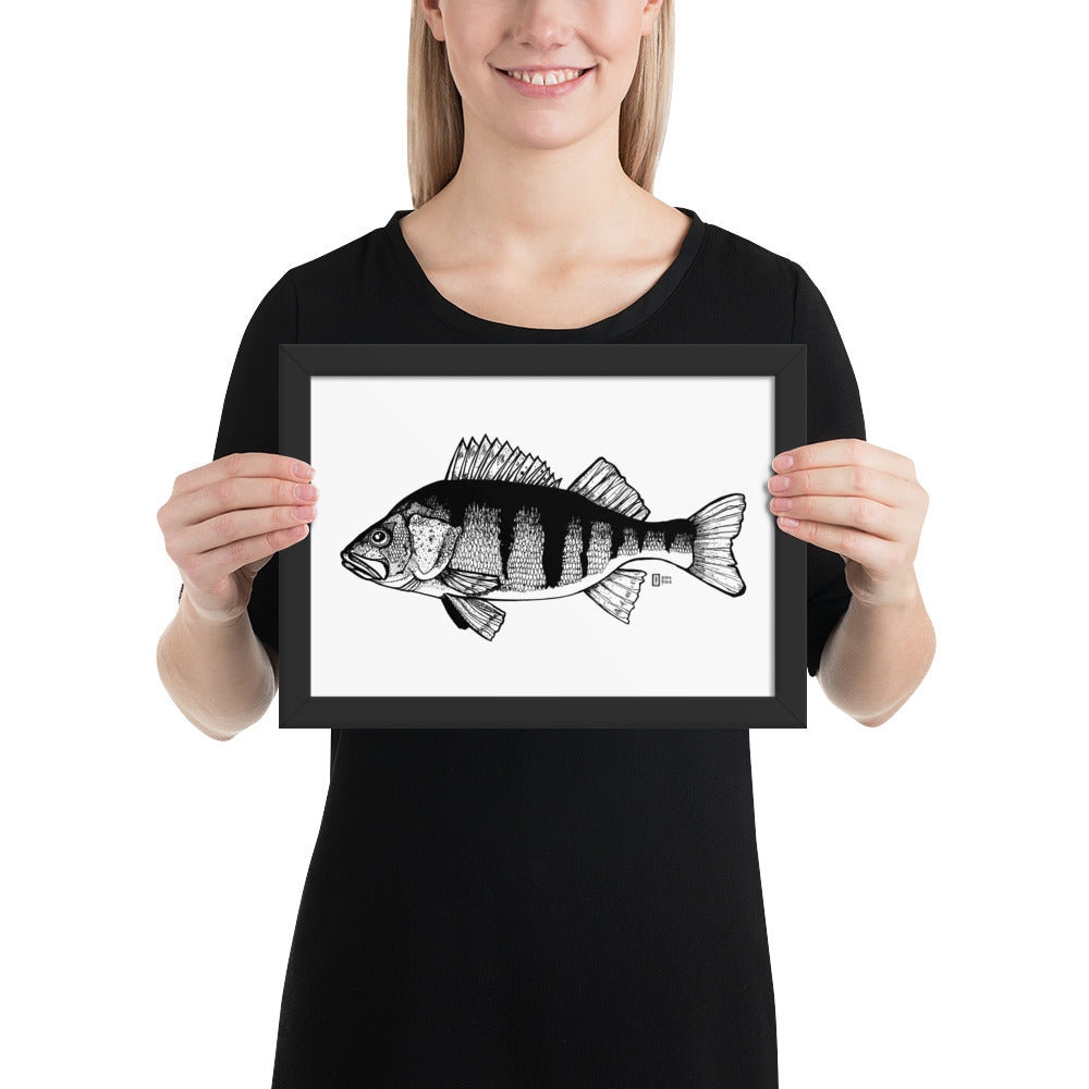 Big Perch Framed matte paper poster