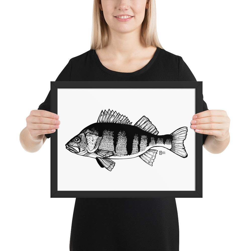 Big Perch Framed matte paper poster