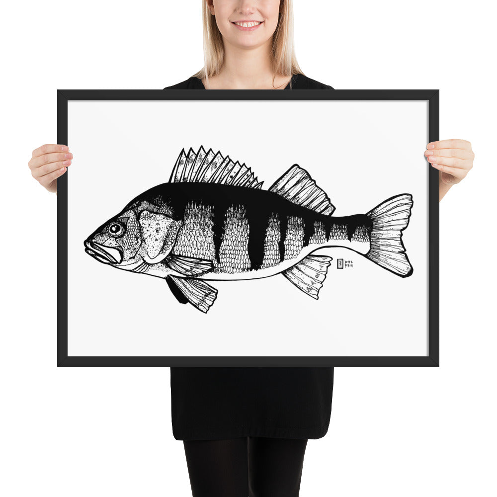 Big Perch Framed matte paper poster