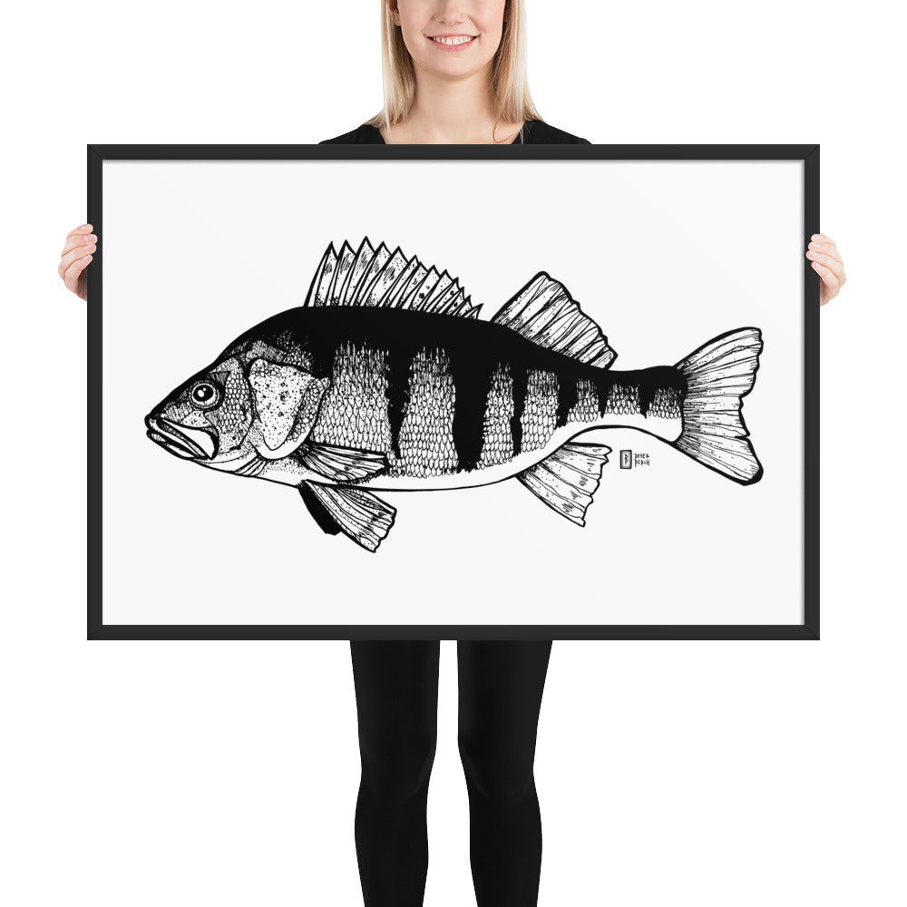 Big Perch Framed matte paper poster