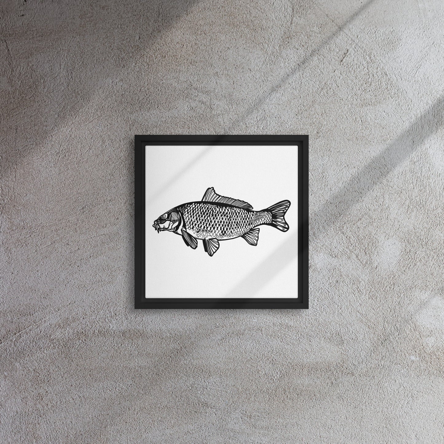 Common Carp Framed canvas