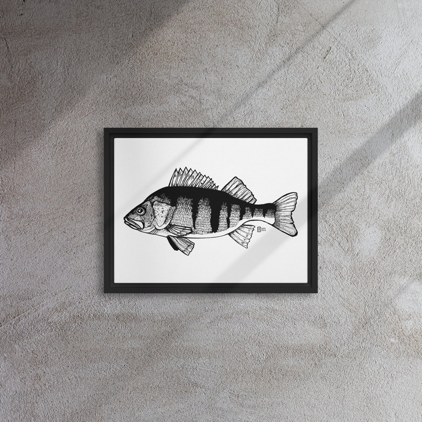 Big Perch Framed canvas