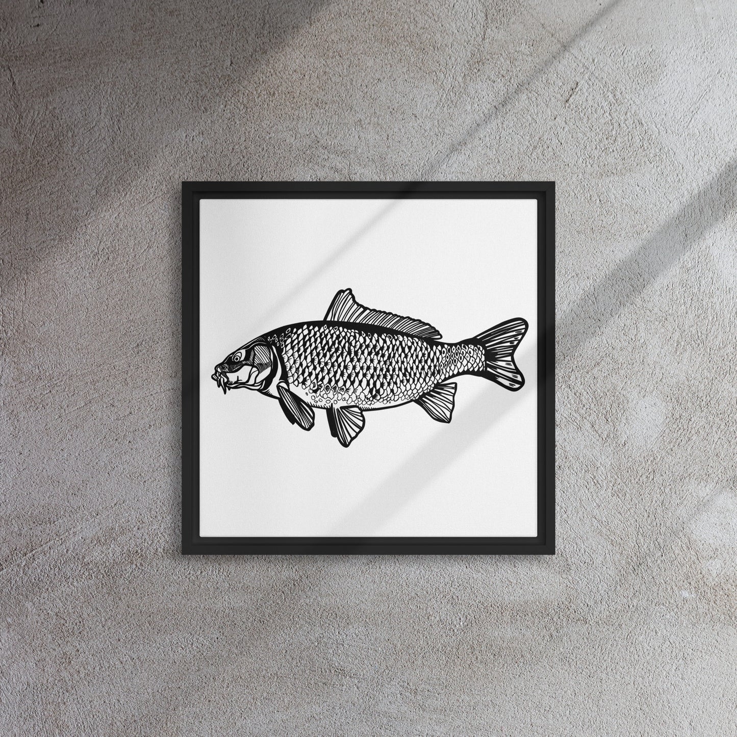 Common Carp Framed canvas