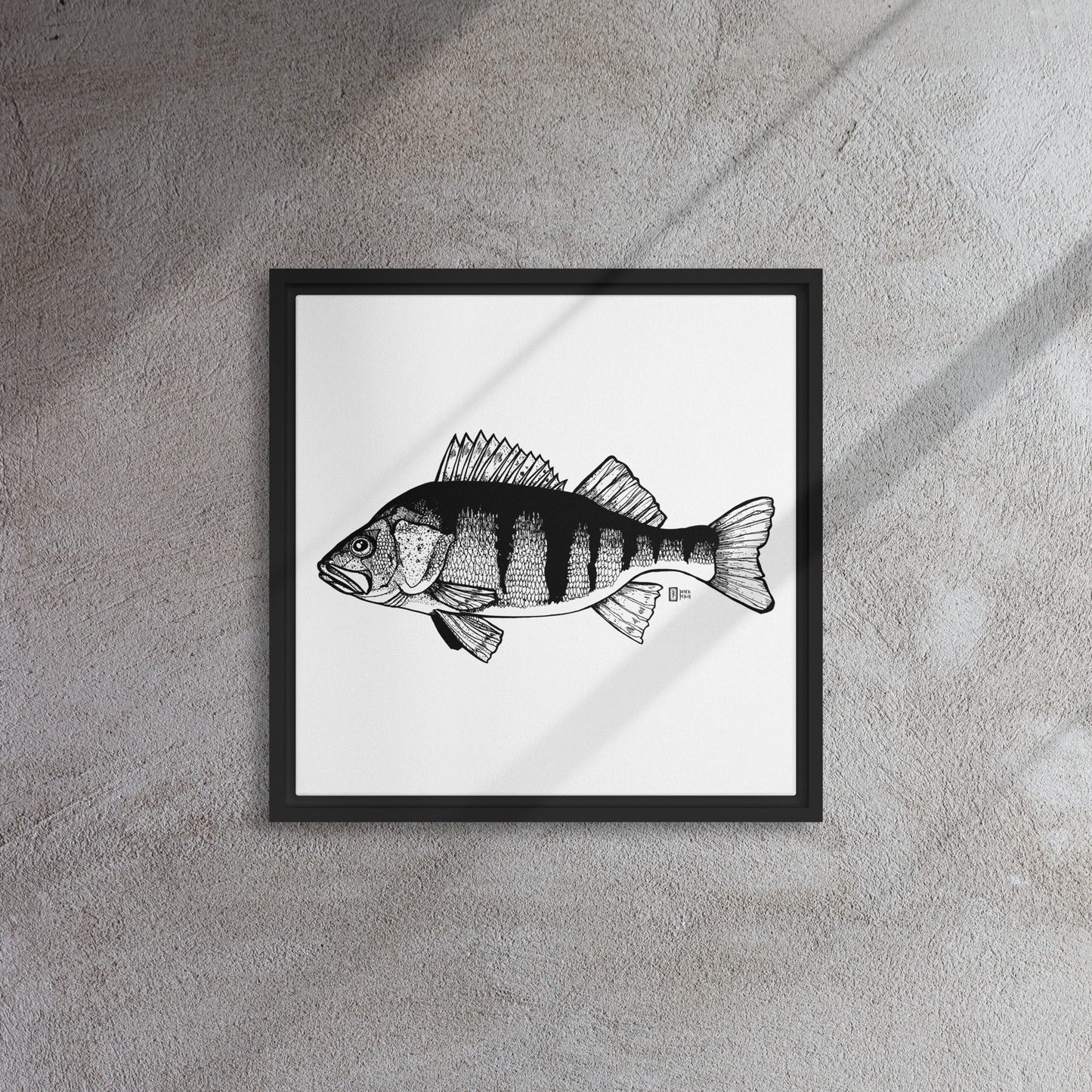 Big Perch Framed canvas