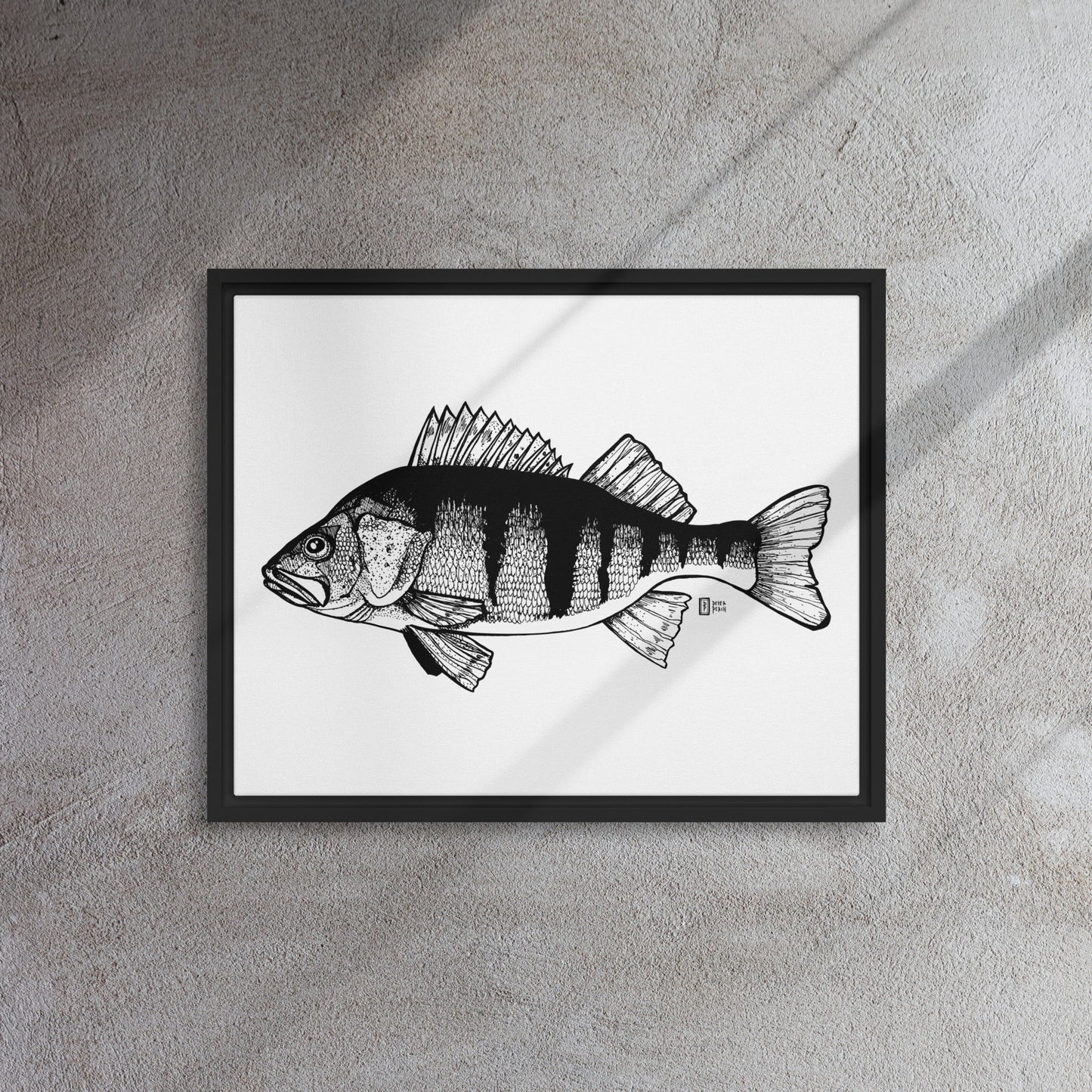 Big Perch Framed canvas