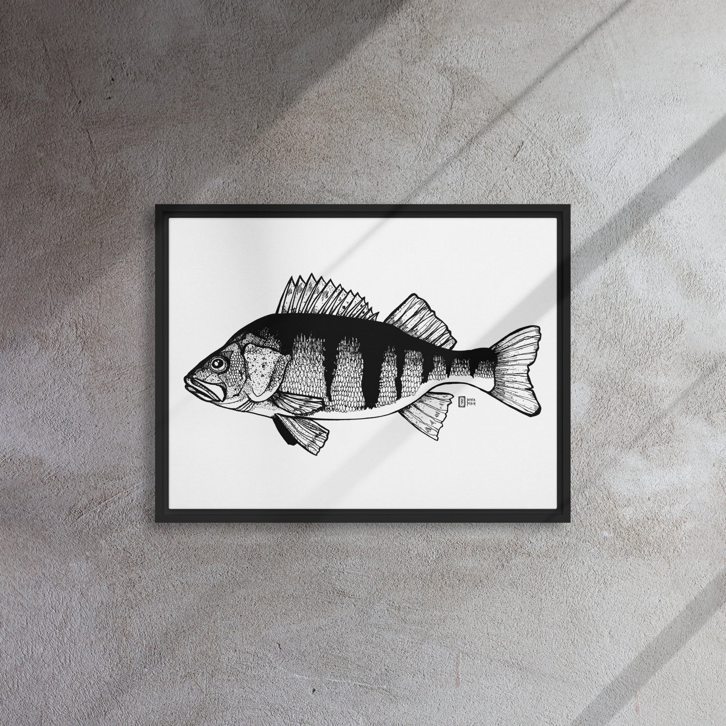 Big Perch Framed canvas