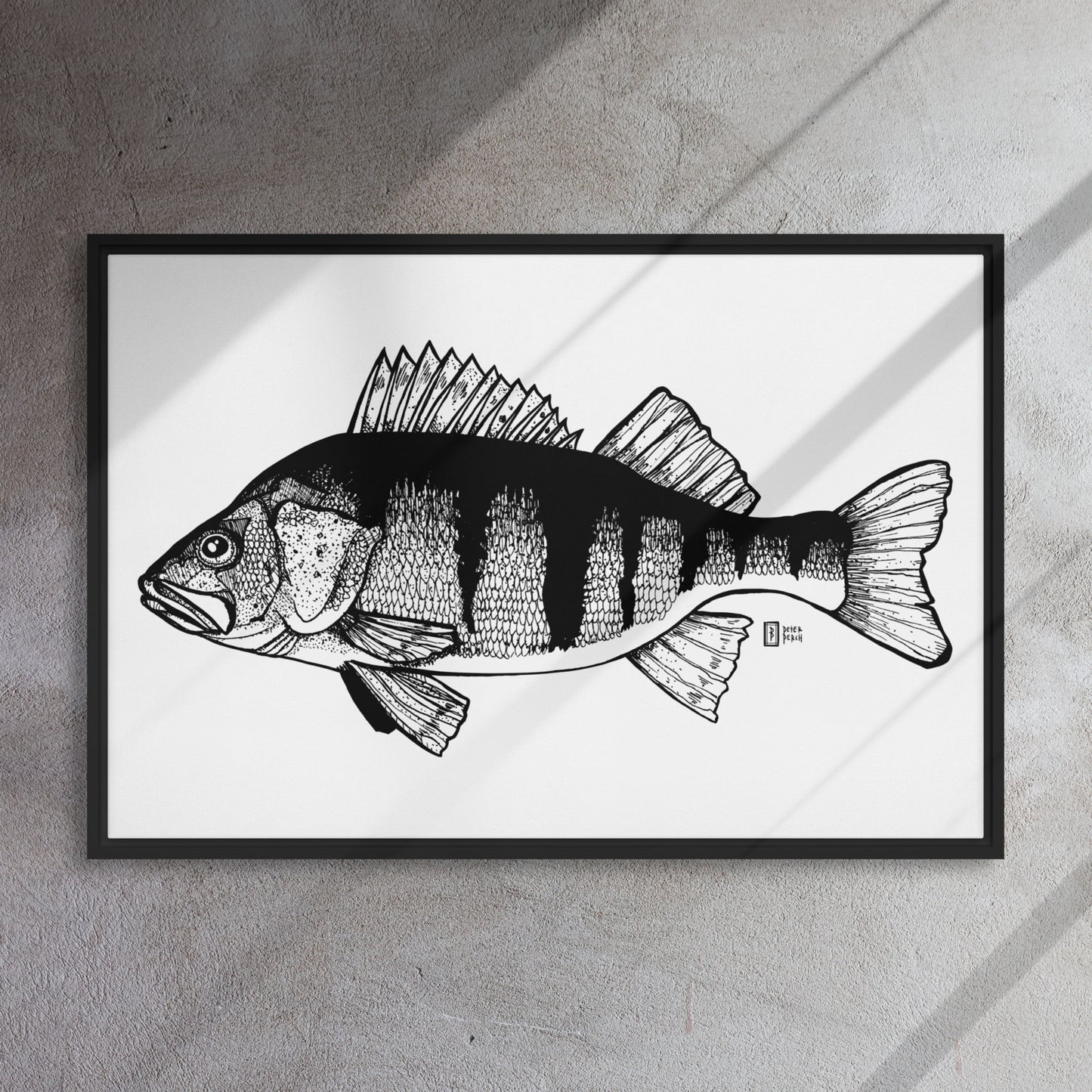 Big Perch Framed canvas