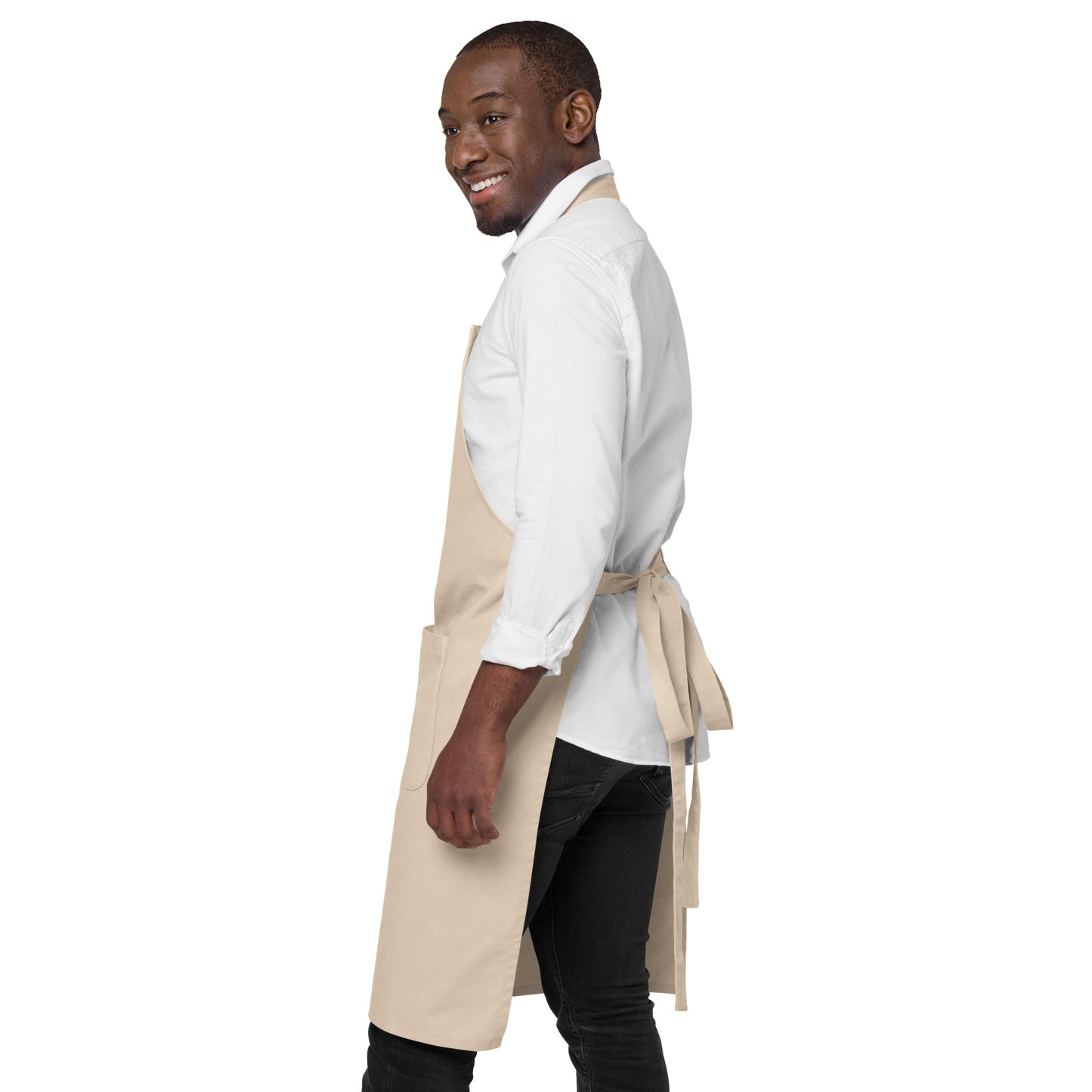 I wanted to go fishing..... Organic cotton apron