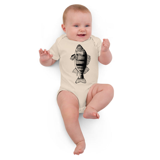 Big Perch Organic cotton baby bodysuit