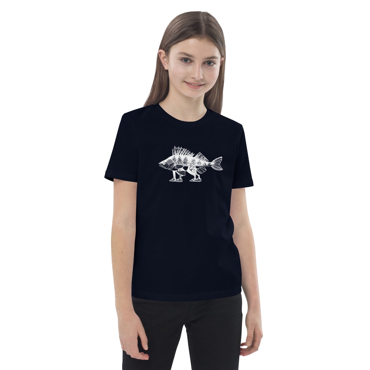 Perch with feet Organic cotton kids t-shirt