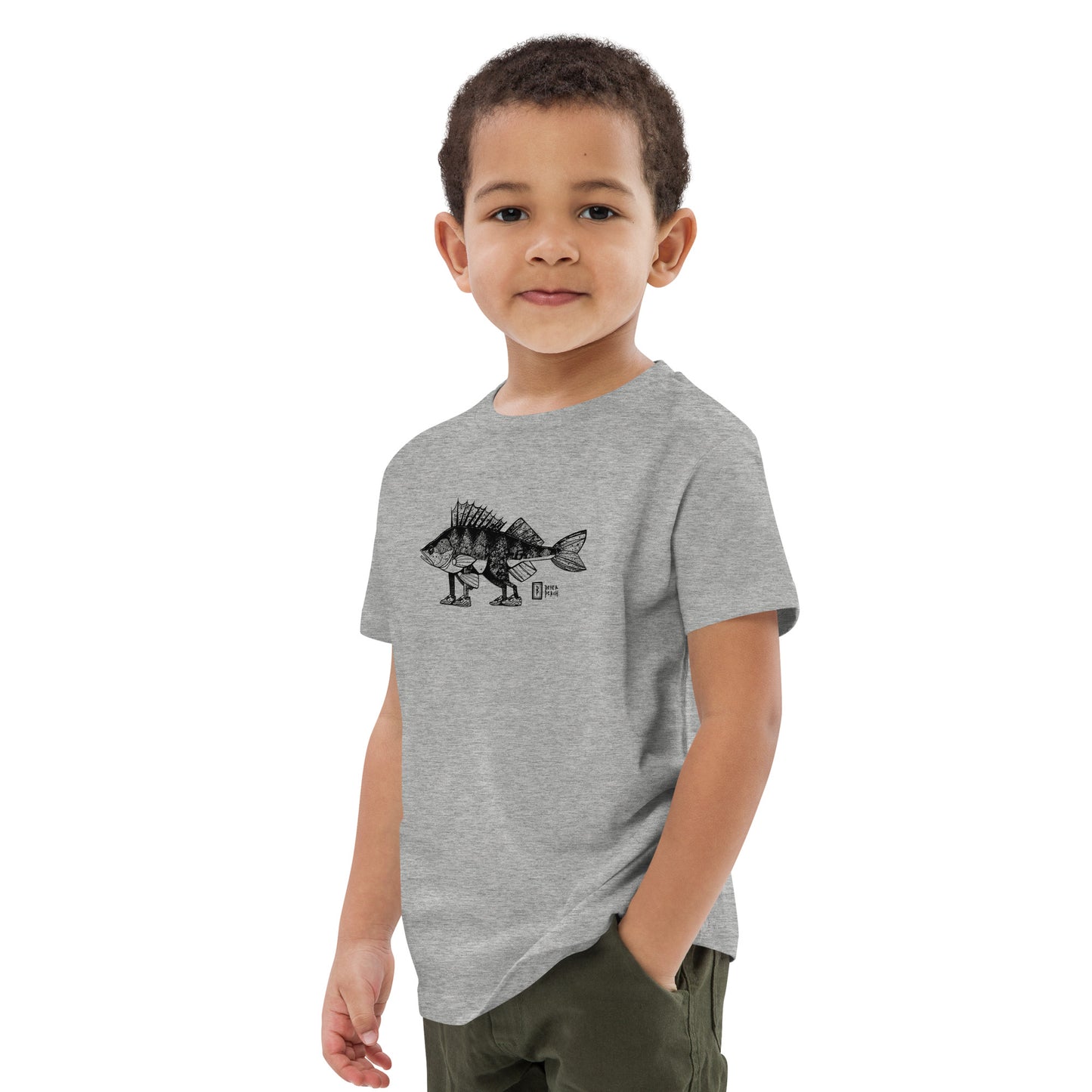 Perch with feet Organic cotton kids t-shirt