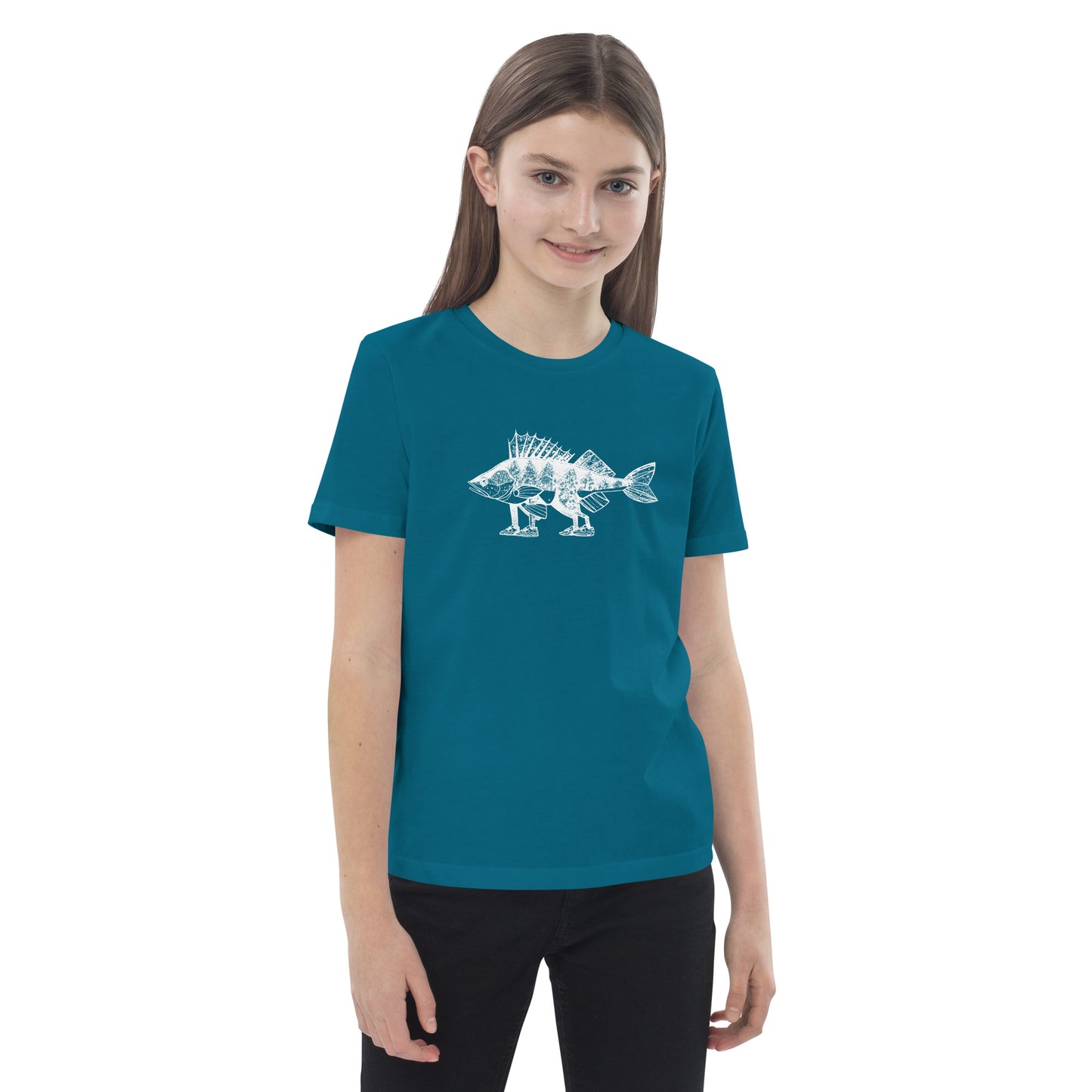 Perch with feet Organic cotton kids t-shirt