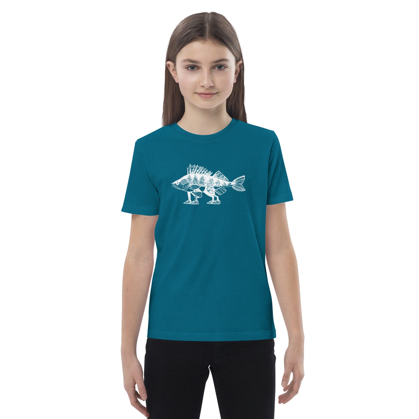 Perch with feet Organic cotton kids t-shirt