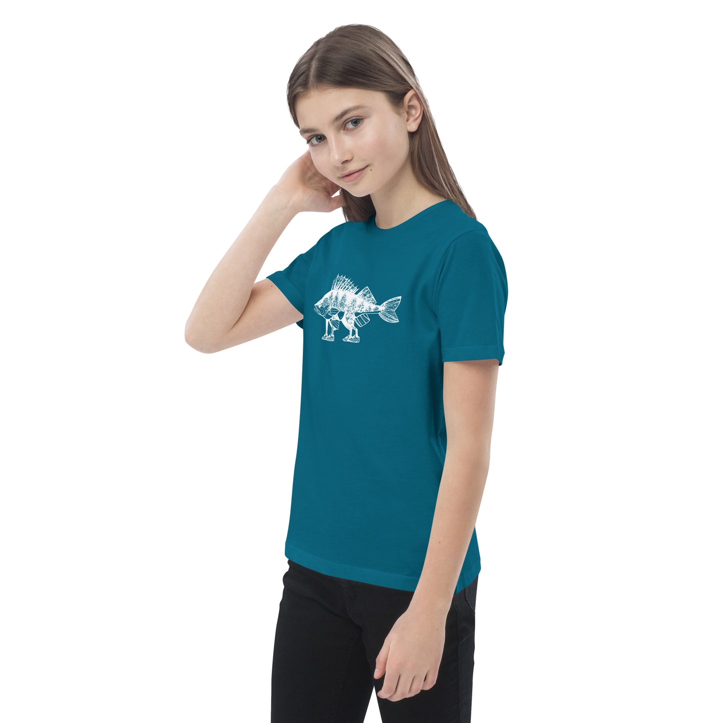 Perch with feet Organic cotton kids t-shirt