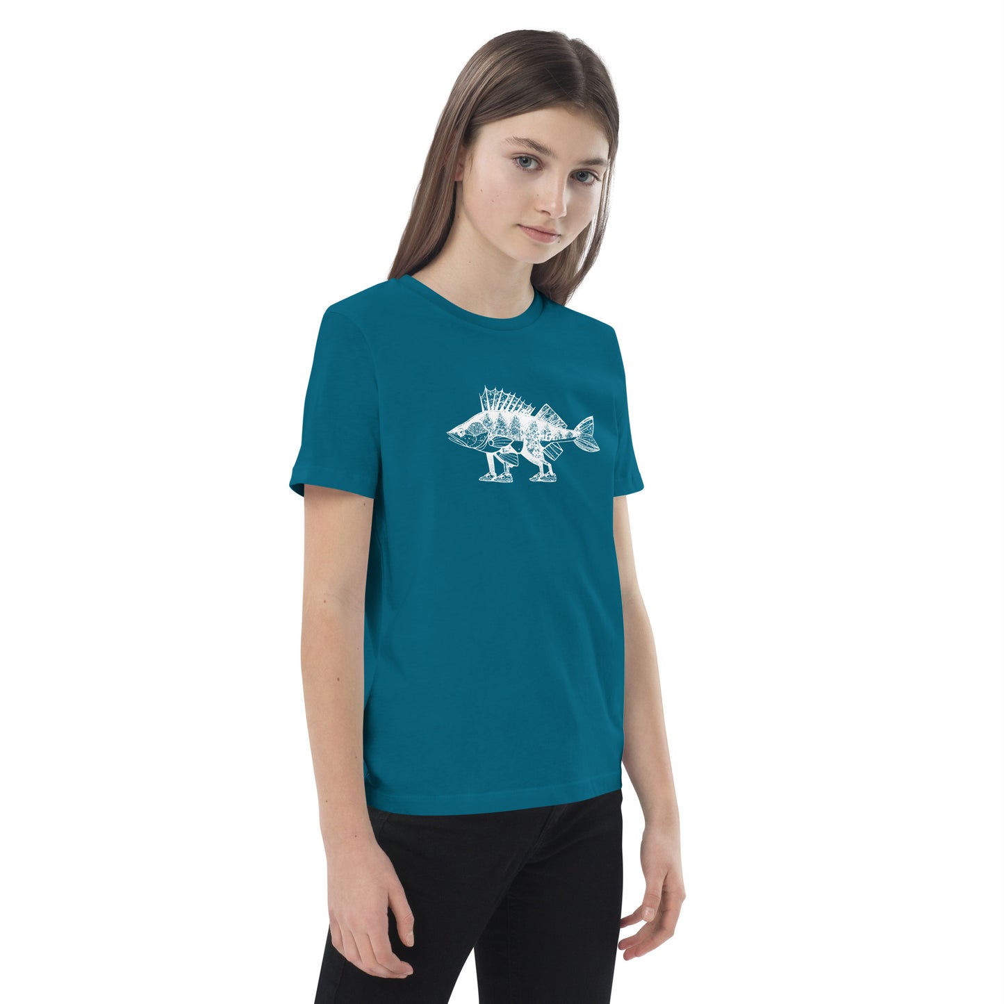 Perch with feet Organic cotton kids t-shirt