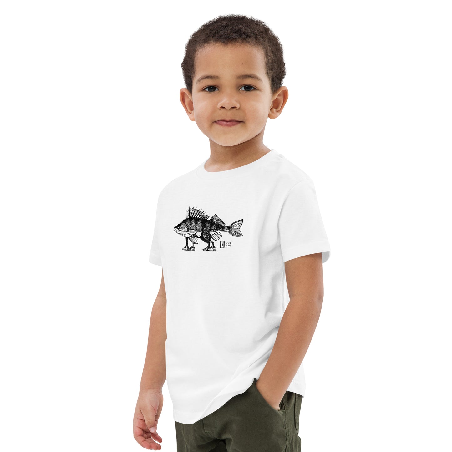 Perch with feet Organic cotton kids t-shirt