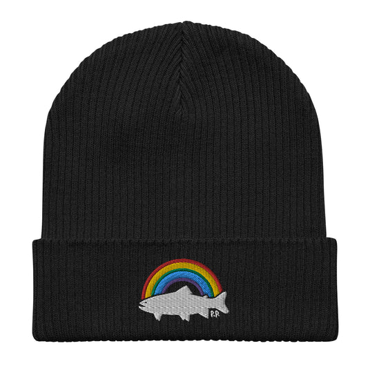 Rainbow Trout Organic ribbed beanie