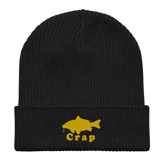 Carp /Crap Organic ribbed beanie