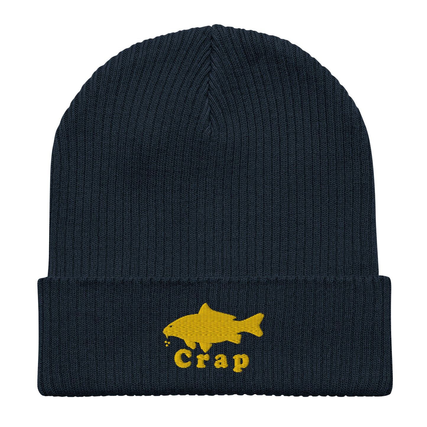 Carp /Crap Organic ribbed beanie