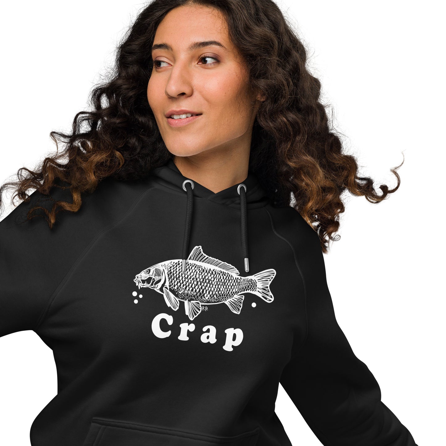 CRAP! Unisex eco raglan hoodie