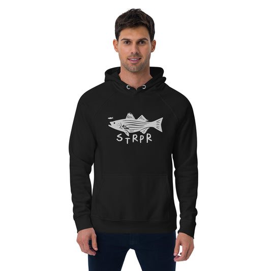 STRPR Striped Bass Unisex eco raglan hoodie