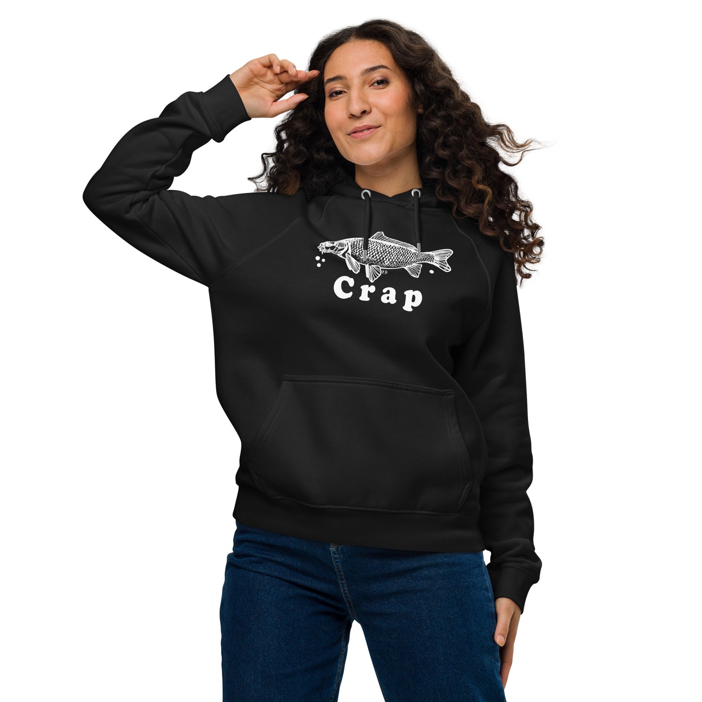 CRAP! Unisex eco raglan hoodie