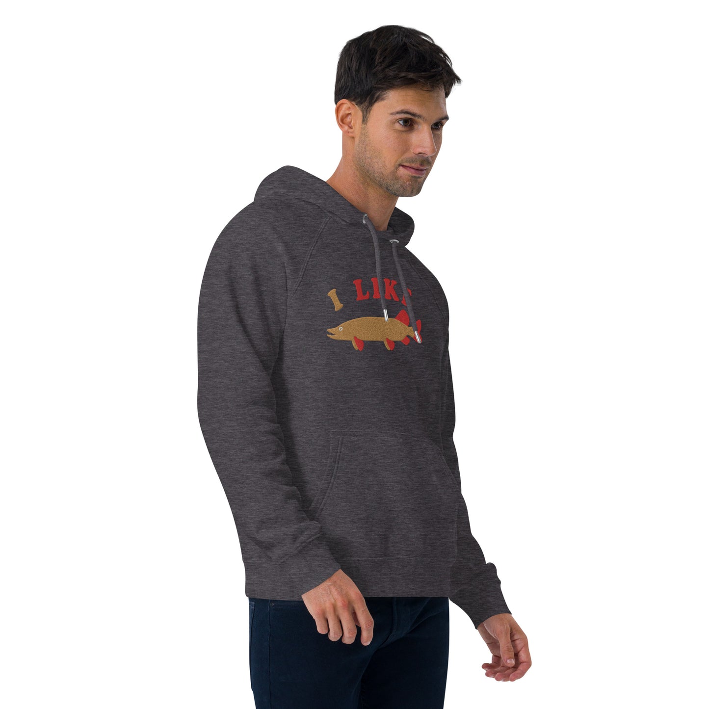 I Like Pike Unisex eco raglan hoodie