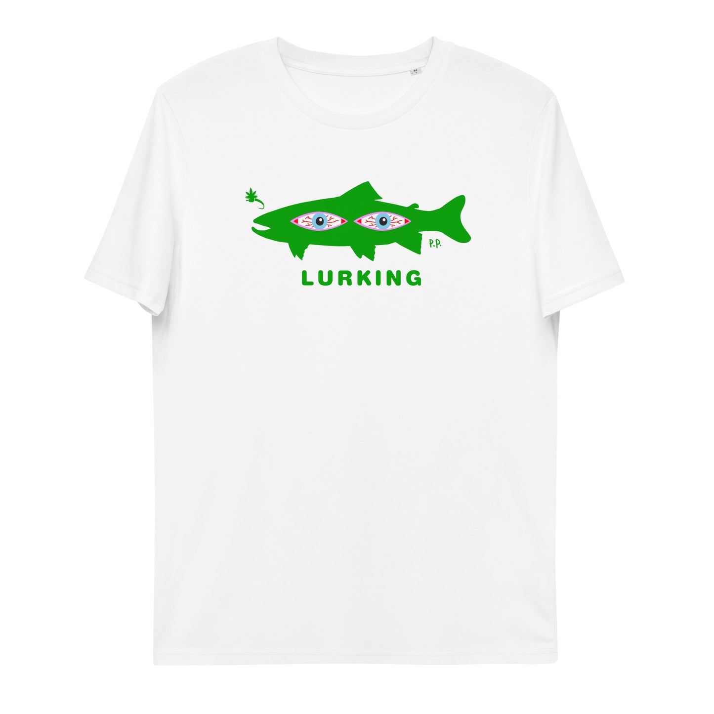 Lurking trout Unisex organic cotton t-shirt