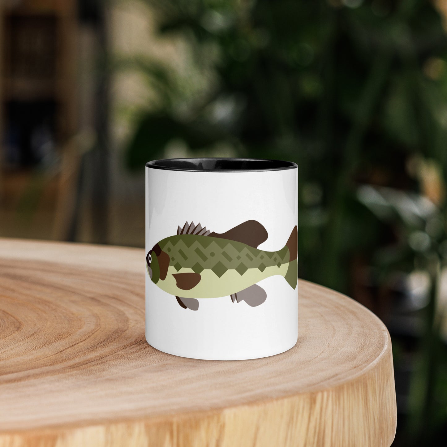 Largemouth Bass Mug with Color Inside