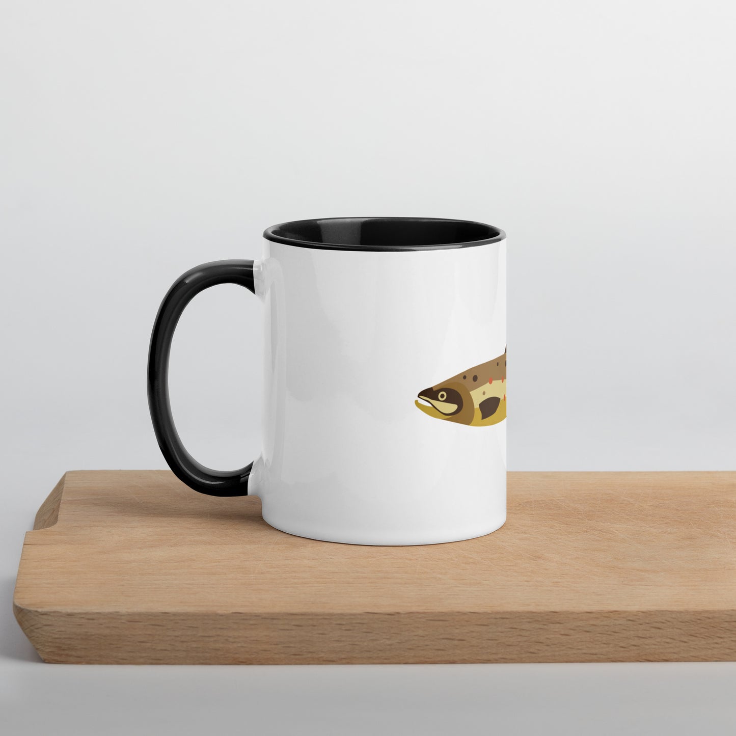 Brown Trout Mug with Color Inside