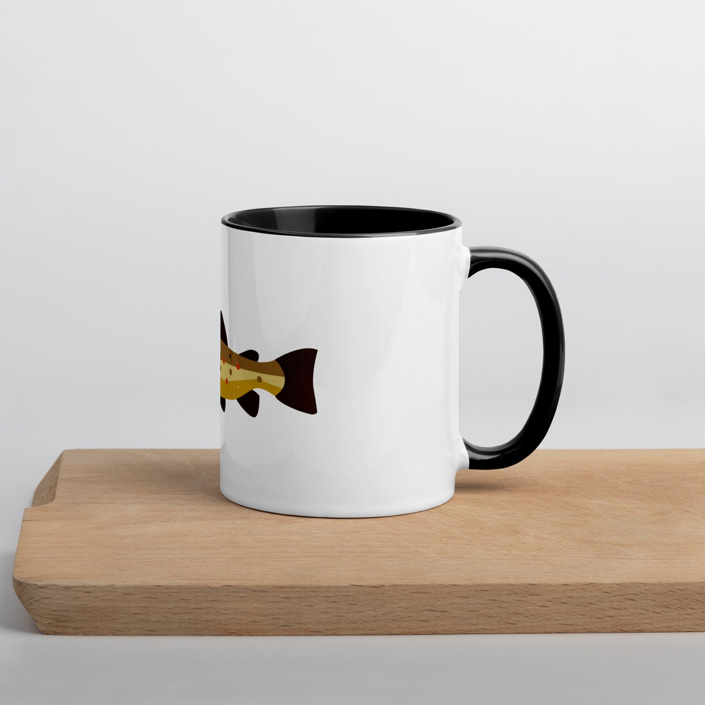 Brown Trout Mug with Color Inside