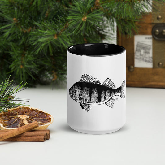 Big Perch Mug with Color Inside