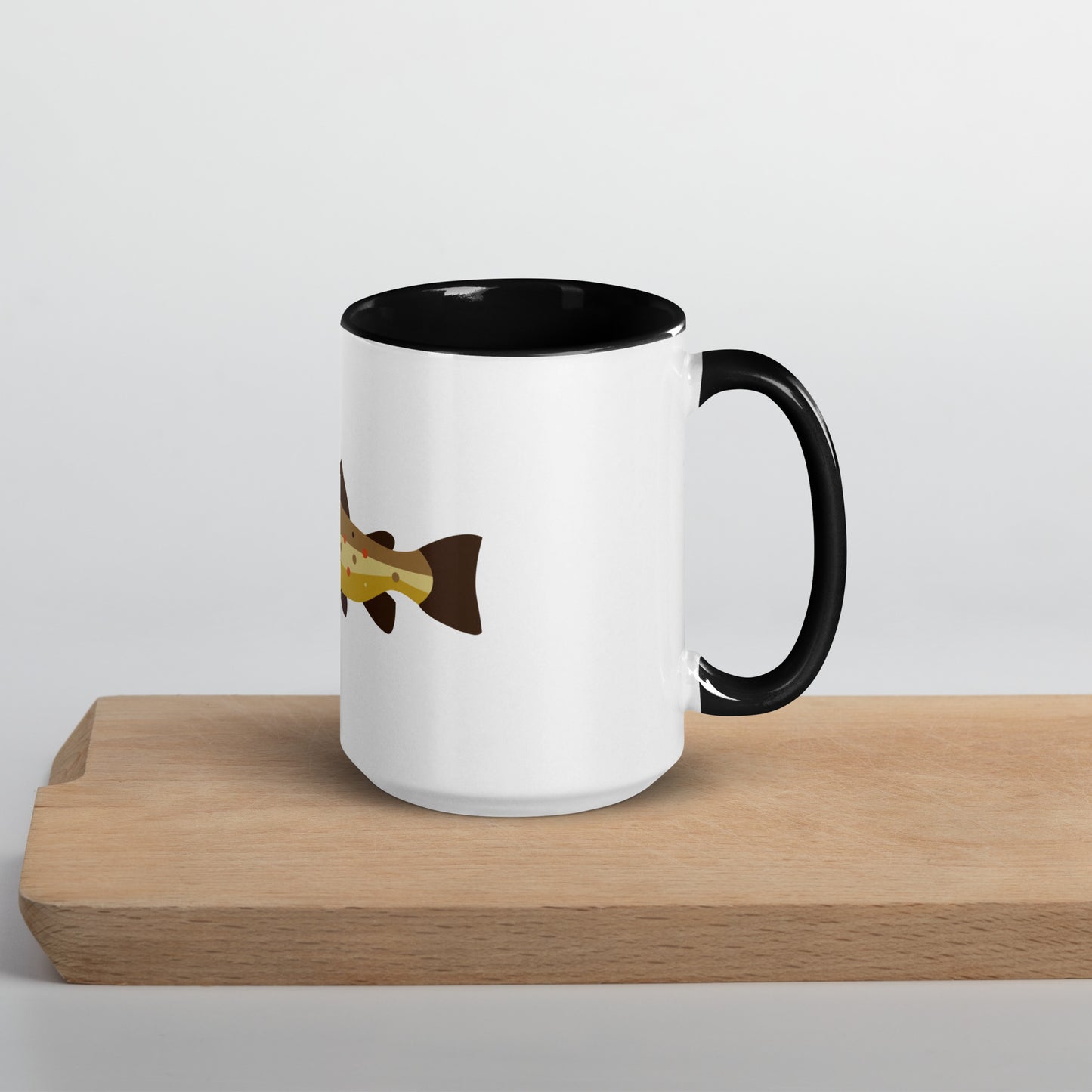 Brown Trout Mug with Color Inside