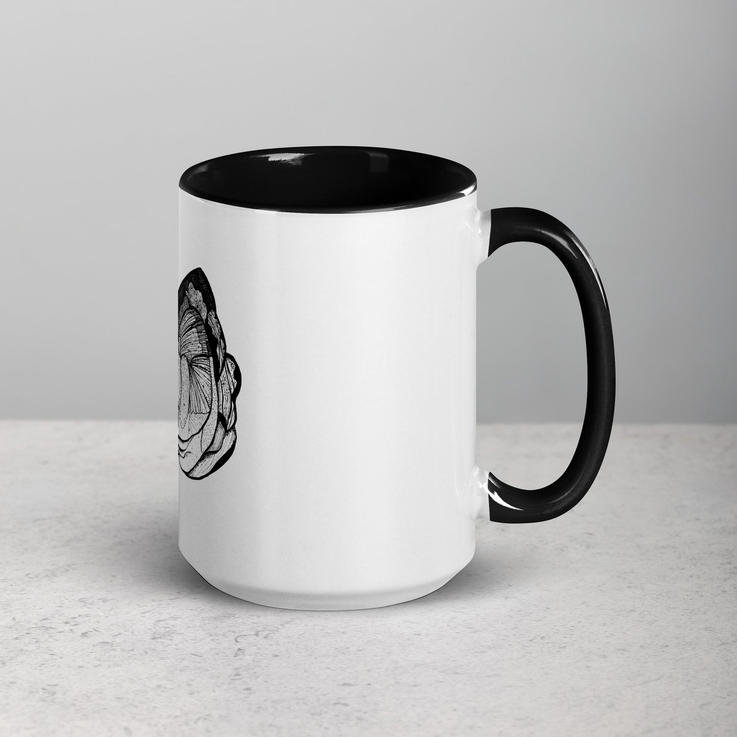 Carp Head Mug with Color Inside