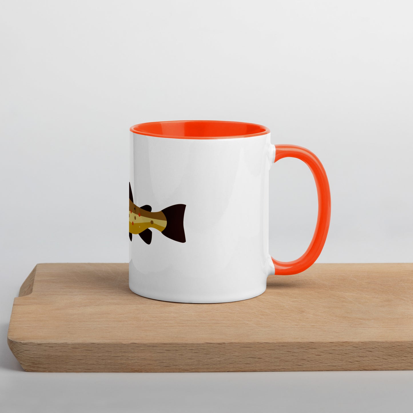 Brown Trout Mug with Color Inside